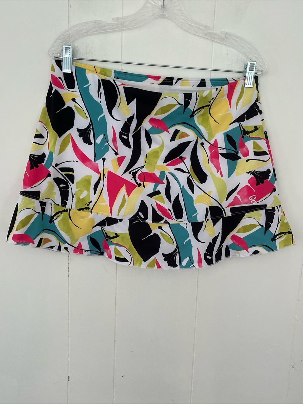 Sofibella 14” Colorful Abstract UPF 50 Tennis Running Skirt Skort Size XL - Picture 7 of 12